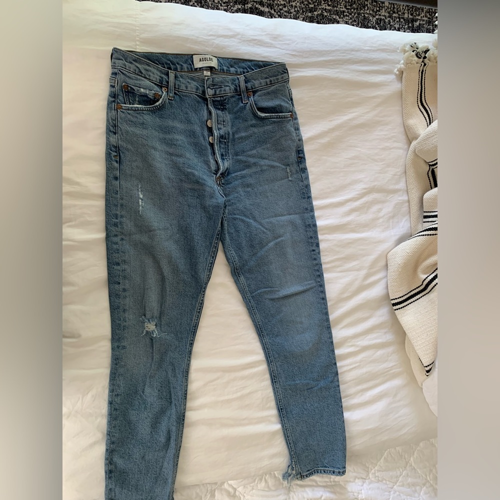 Agolde Nico High Rise Slim Jeans Size 27